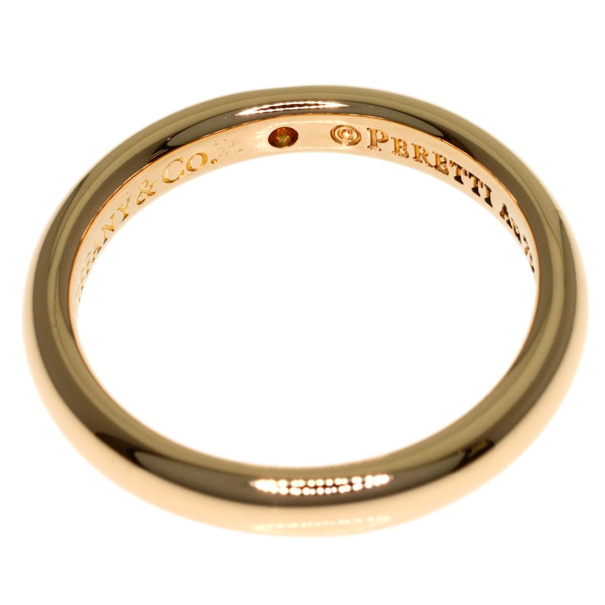 Tiffany & Co Diamond Wedding Ring 18k Pink Gold — view 4