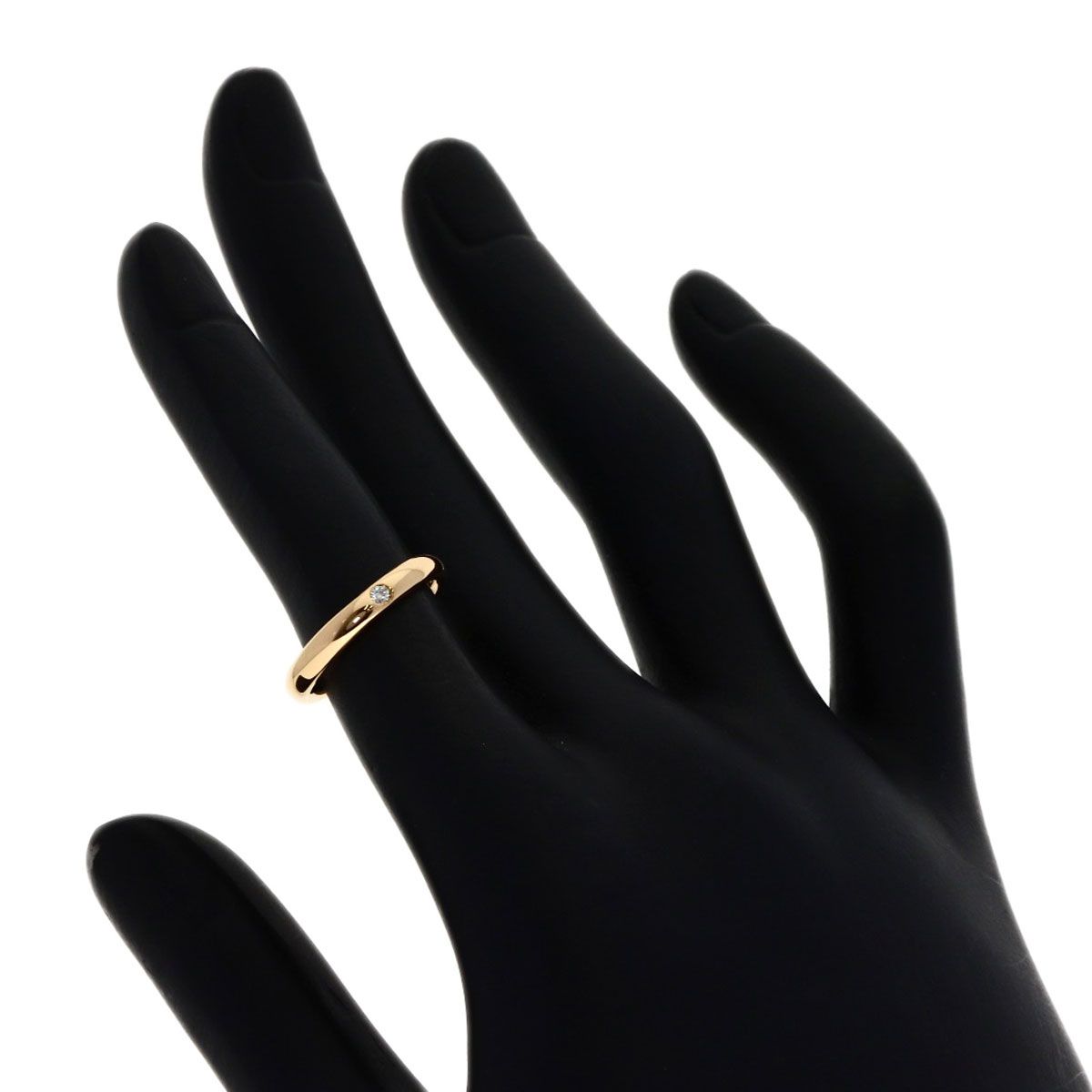 Tiffany & Co Diamond Wedding Ring 18k Pink Gold — view 5