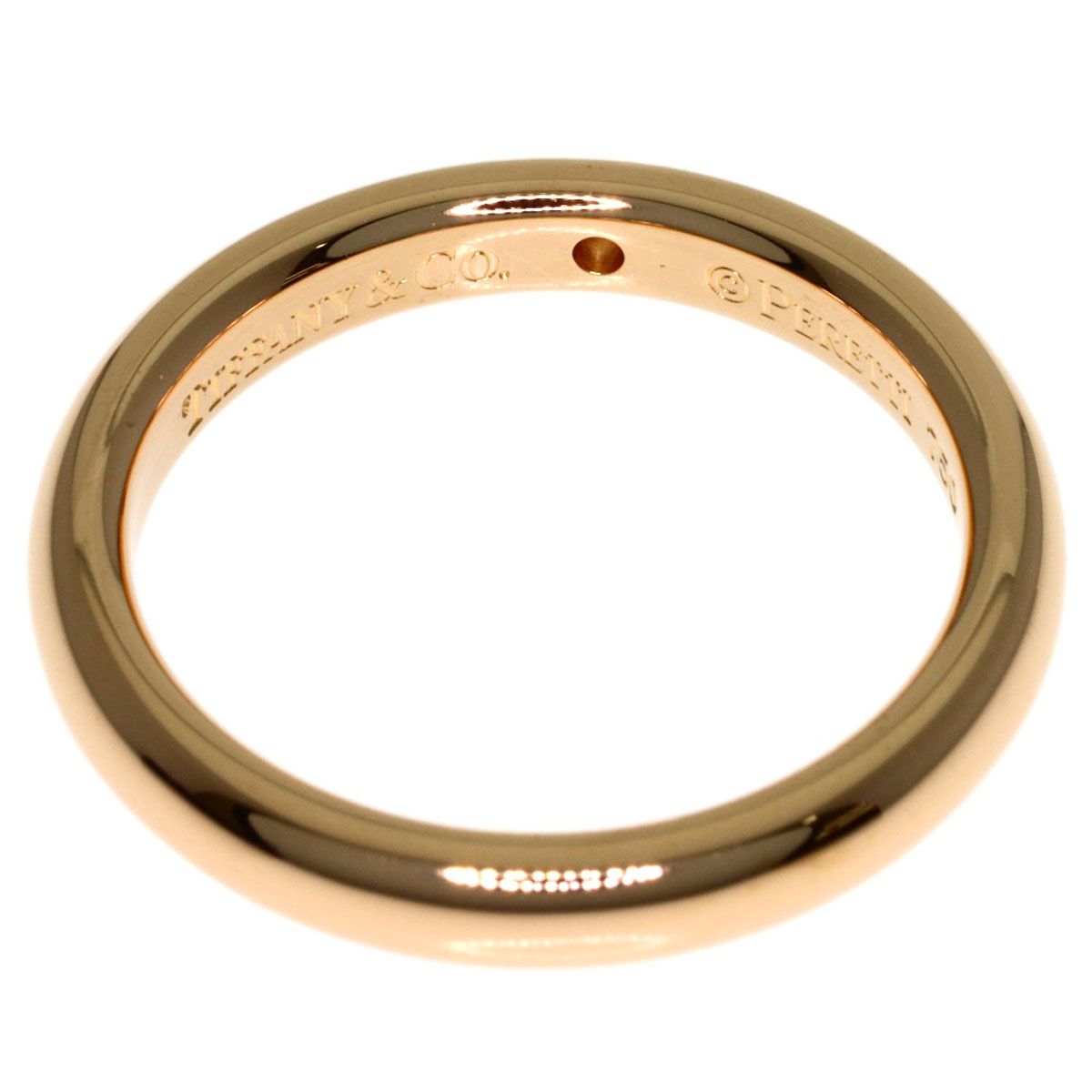 Tiffany & Co Diamond Wedding Ring 18k Pink Gold — view 4