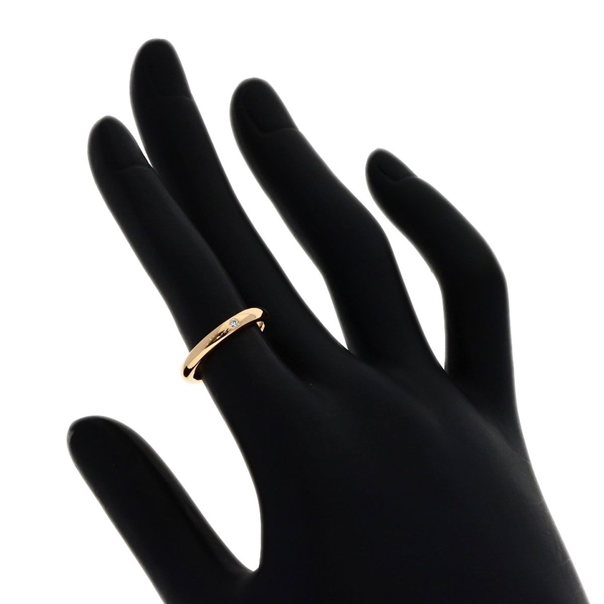 Tiffany & Co Diamond Wedding Ring 18k Pink Gold — view 5
