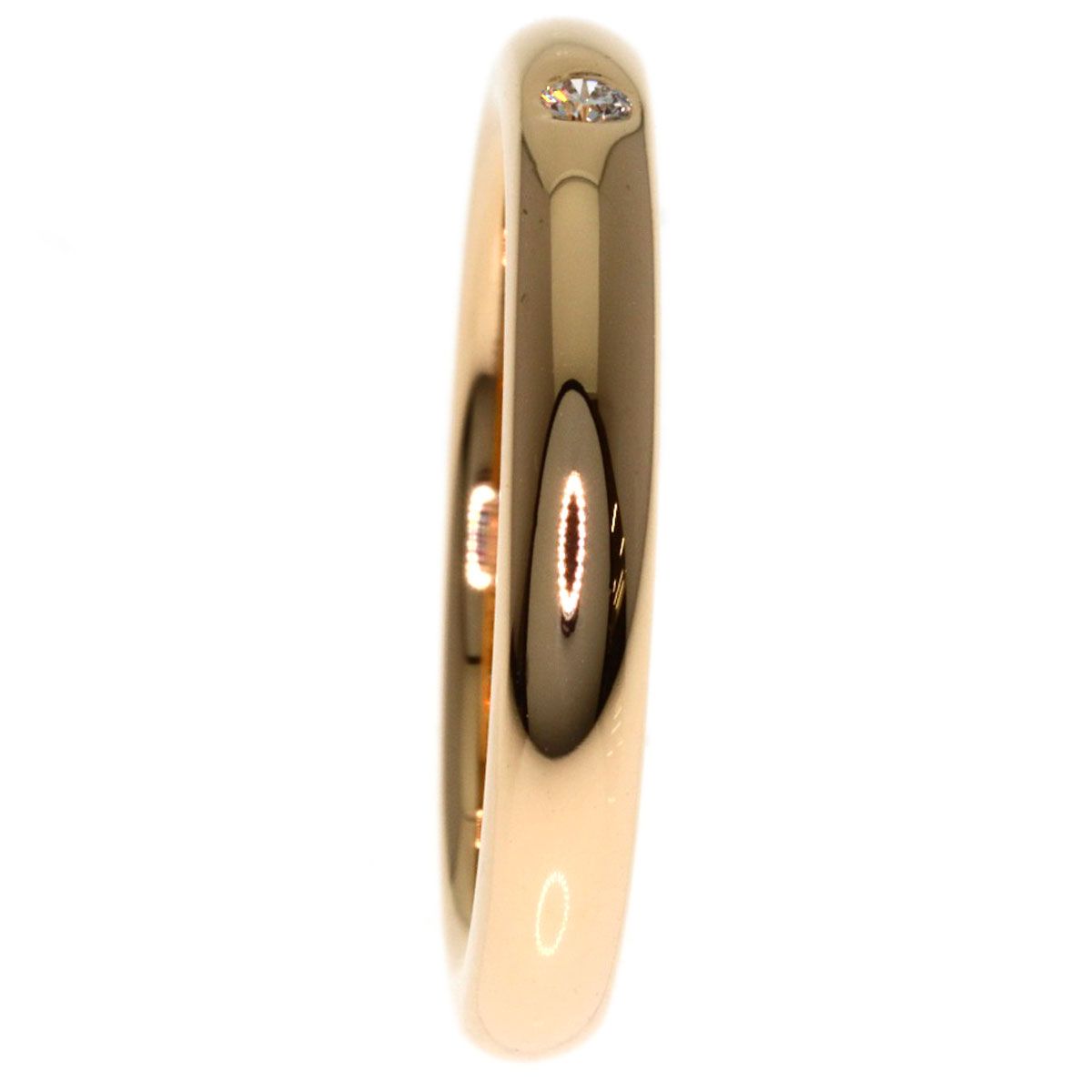 Tiffany & Co Diamond Wedding Ring 18k Pink Gold — view 3