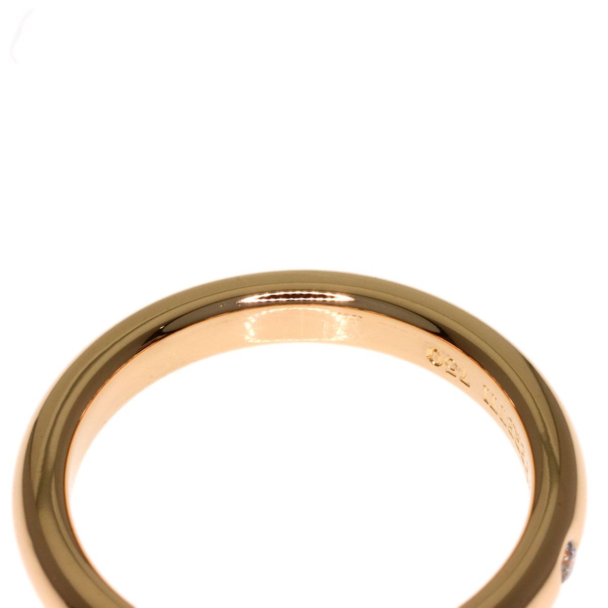Tiffany & Co Diamond Wedding Ring 18k Pink Gold — view 7