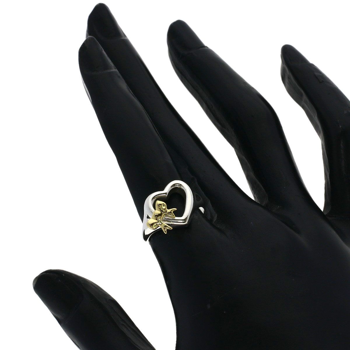 Tiffany & Co Heart Ribbon Ring 18k Yellow Gold — view 6