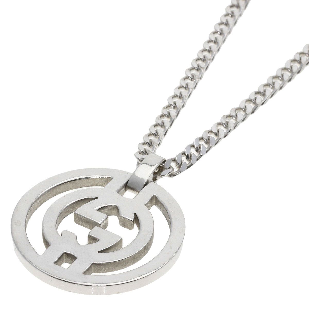 Gucci Interlocking Necklace Silver