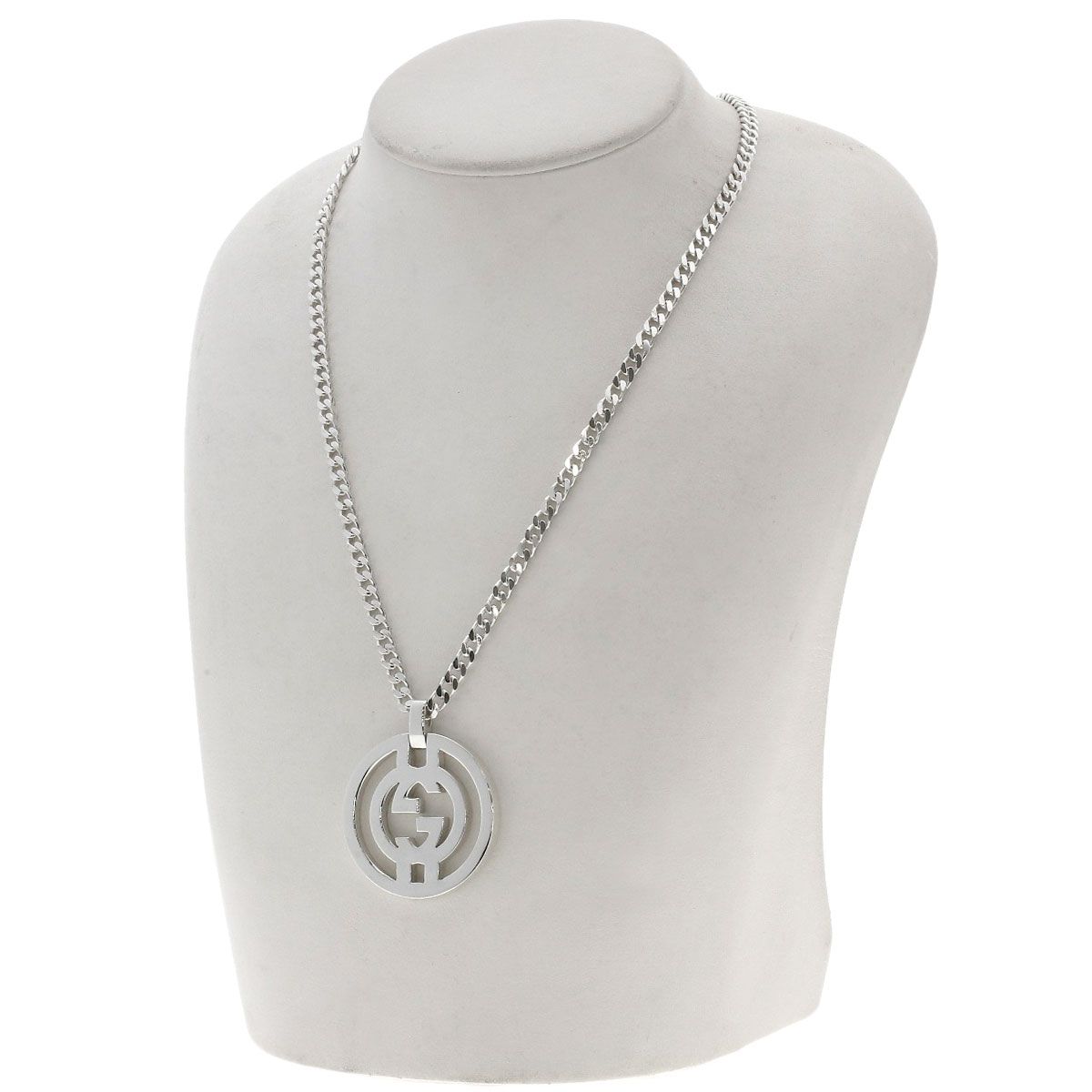 Gucci Interlocking Necklace Silver — view 5