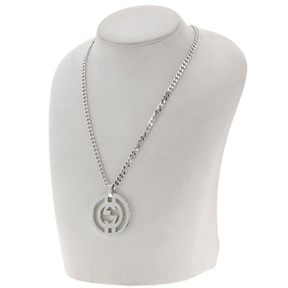 Gucci Interlocking Necklace Silver — view 5