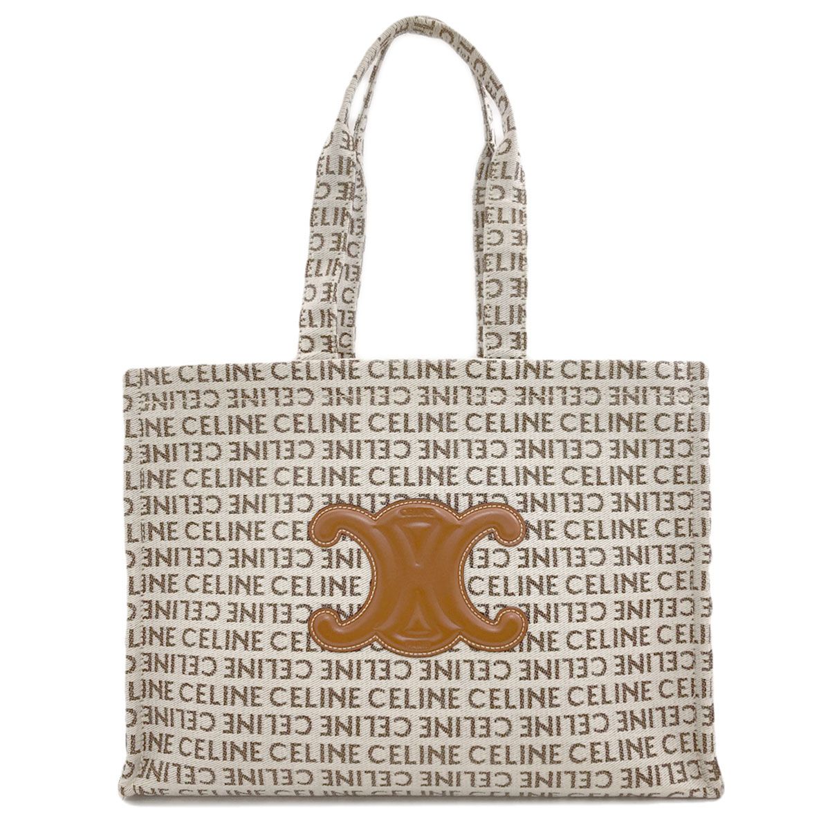 Celine Cabas Thais Large Triomphe Tote Canvas