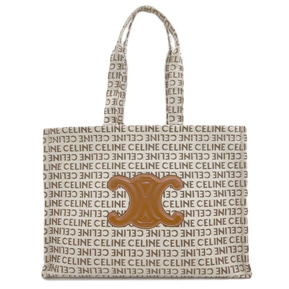 Celine Cabas Thais Large Triomphe Tote Canvas