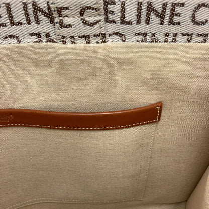 Celine Cabas Thais Large Triomphe Tote Canvas — view 9