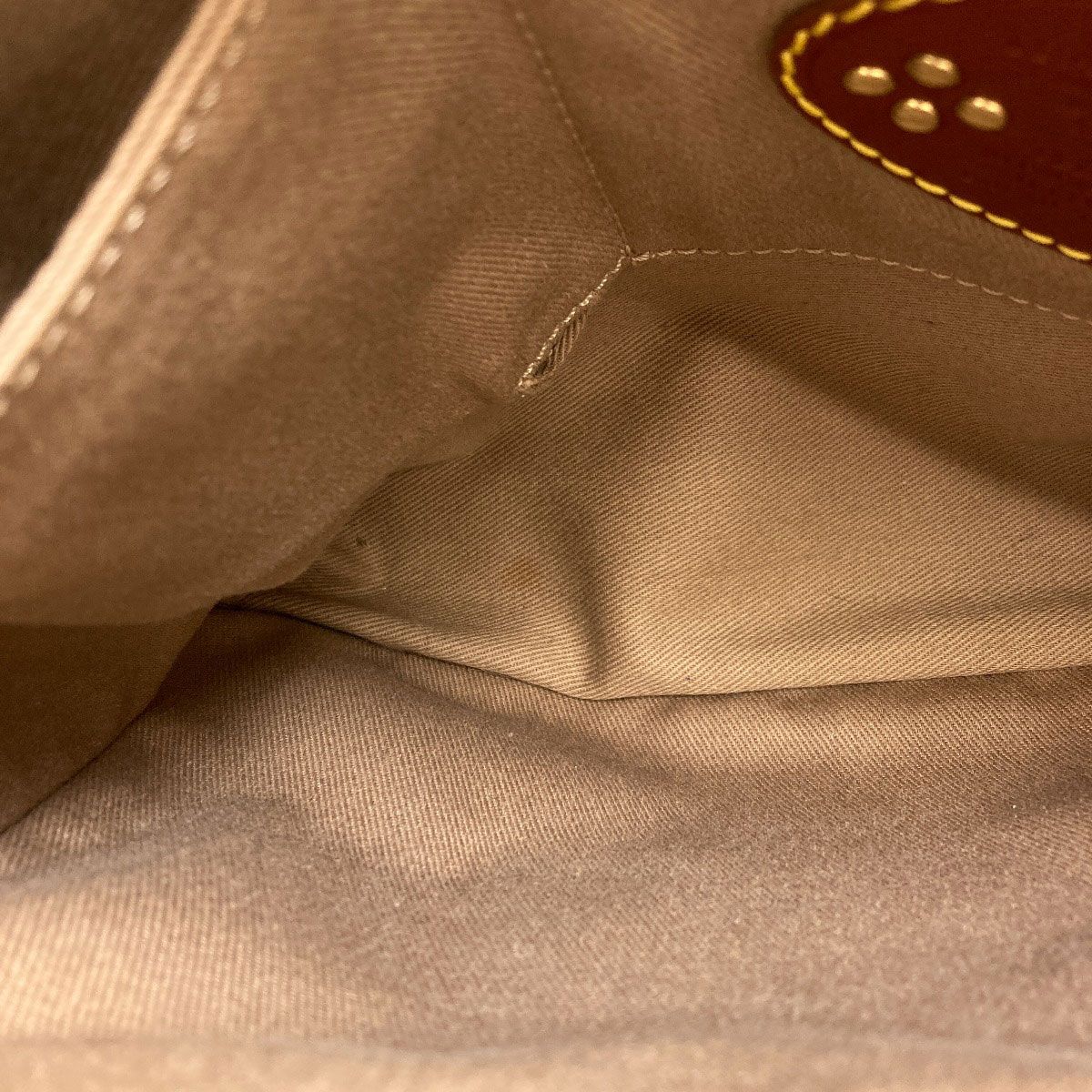 Celine Macadam Pattern Handbag Canvas Leather — view 8