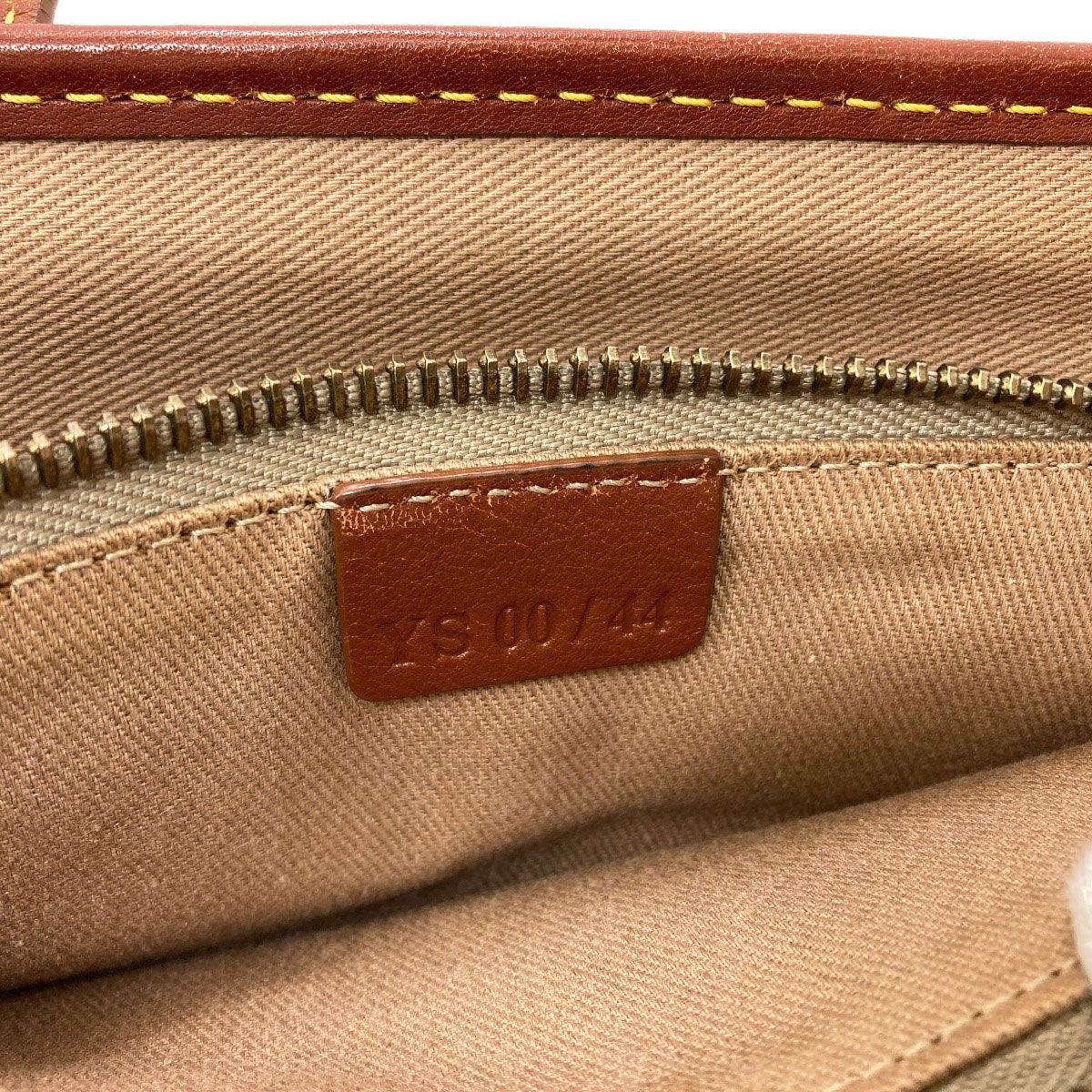 Celine Macadam Pattern Handbag Canvas Leather — view 7
