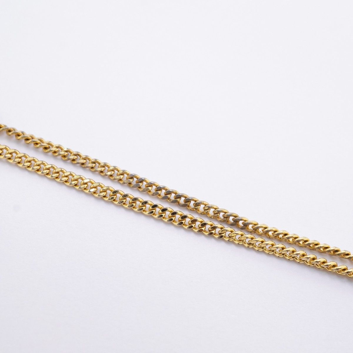 Dior Necklace CD Logo Gold Plated Line Stone — view 9