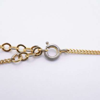 Dior Necklace CD Logo Gold Plated Line Stone — view 4