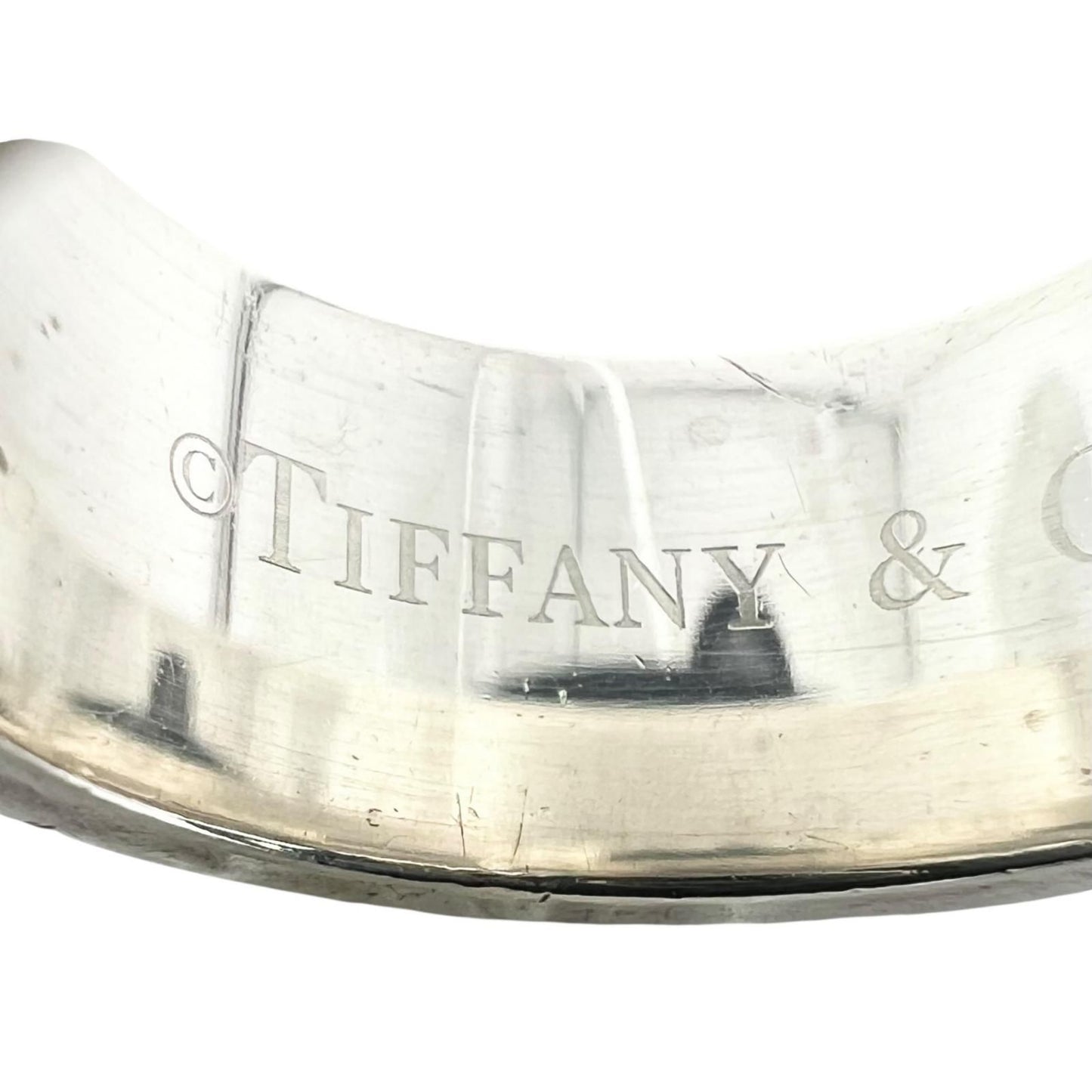 Tiffany & Co 925 Titanium Narrow Ring Black Silver — view 5