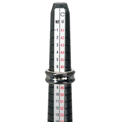 Tiffany & Co 925 Titanium Narrow Ring Black Silver — view 7