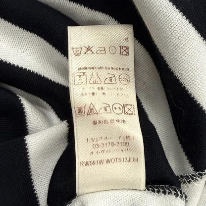 Louis Vuitton Cotton 100% Border Chain Decor Crew Neck 3/4 Sleeve Top White — view 7