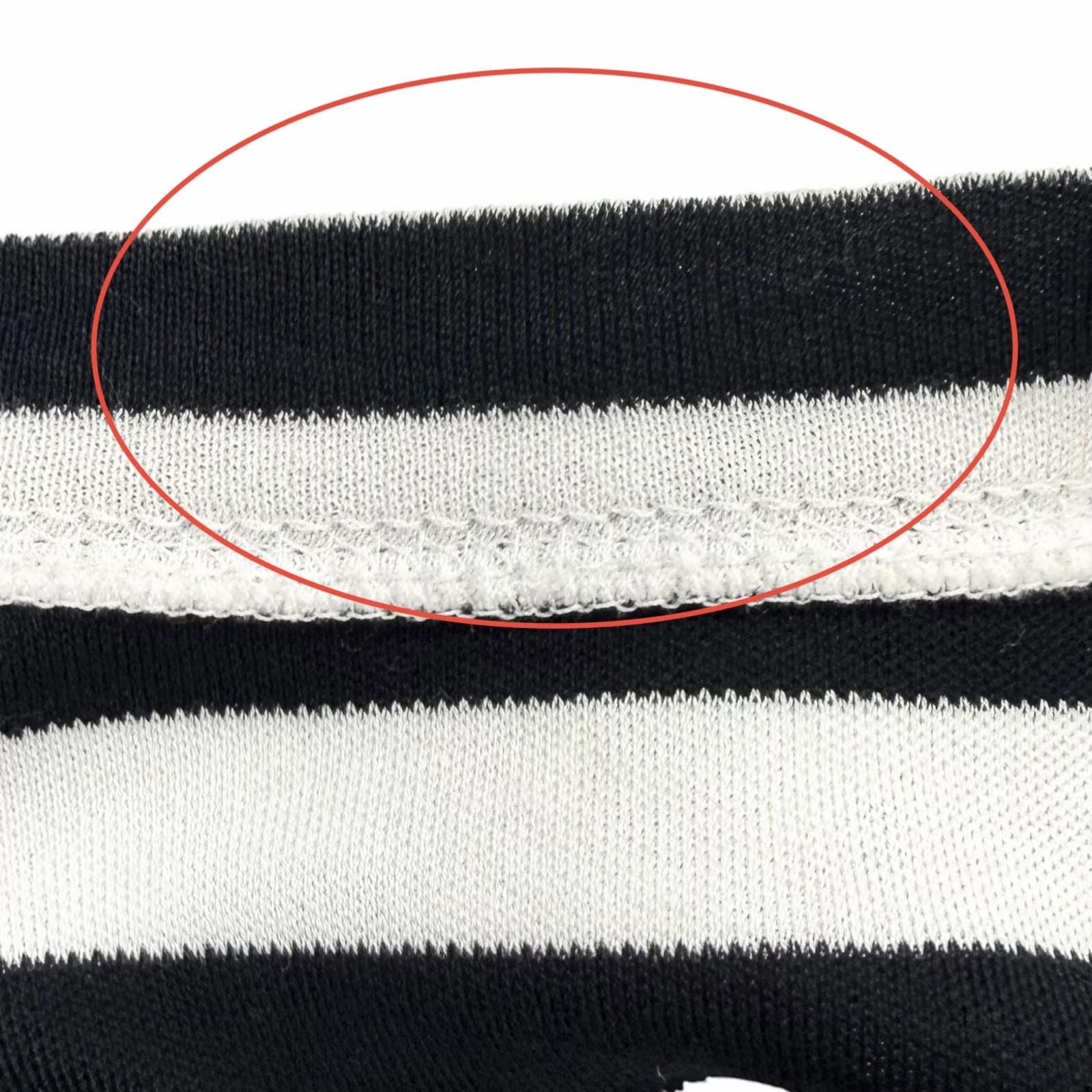 Louis Vuitton Cotton 100% Border Chain Decor Crew Neck 3/4 Sleeve Top White — view 9