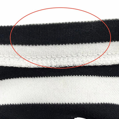 Louis Vuitton Cotton 100% Border Chain Decor Crew Neck 3/4 Sleeve Top White — view 9