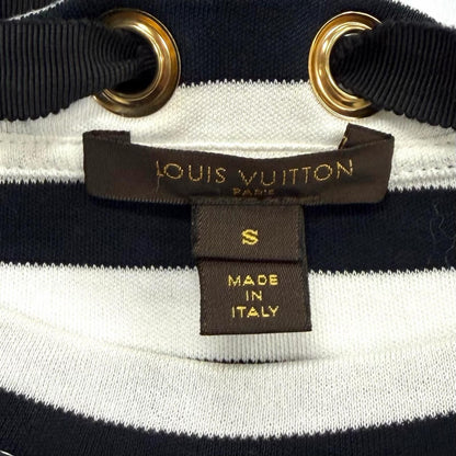 Louis Vuitton Cotton 100% Border Chain Decor Crew Neck 3/4 Sleeve Top White — view 6