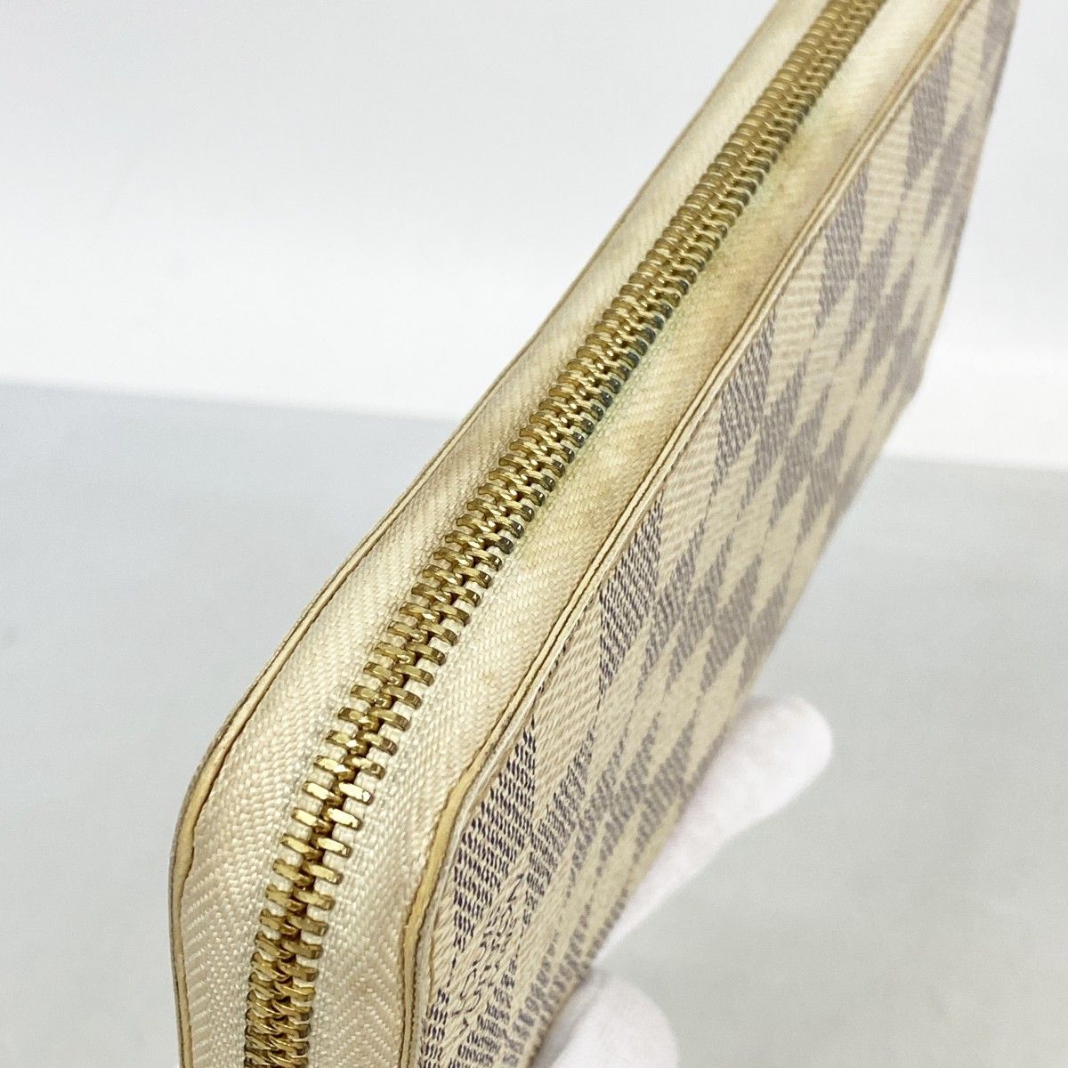 Louis Vuitton Wallet Damier Azur Zippy White — view 6