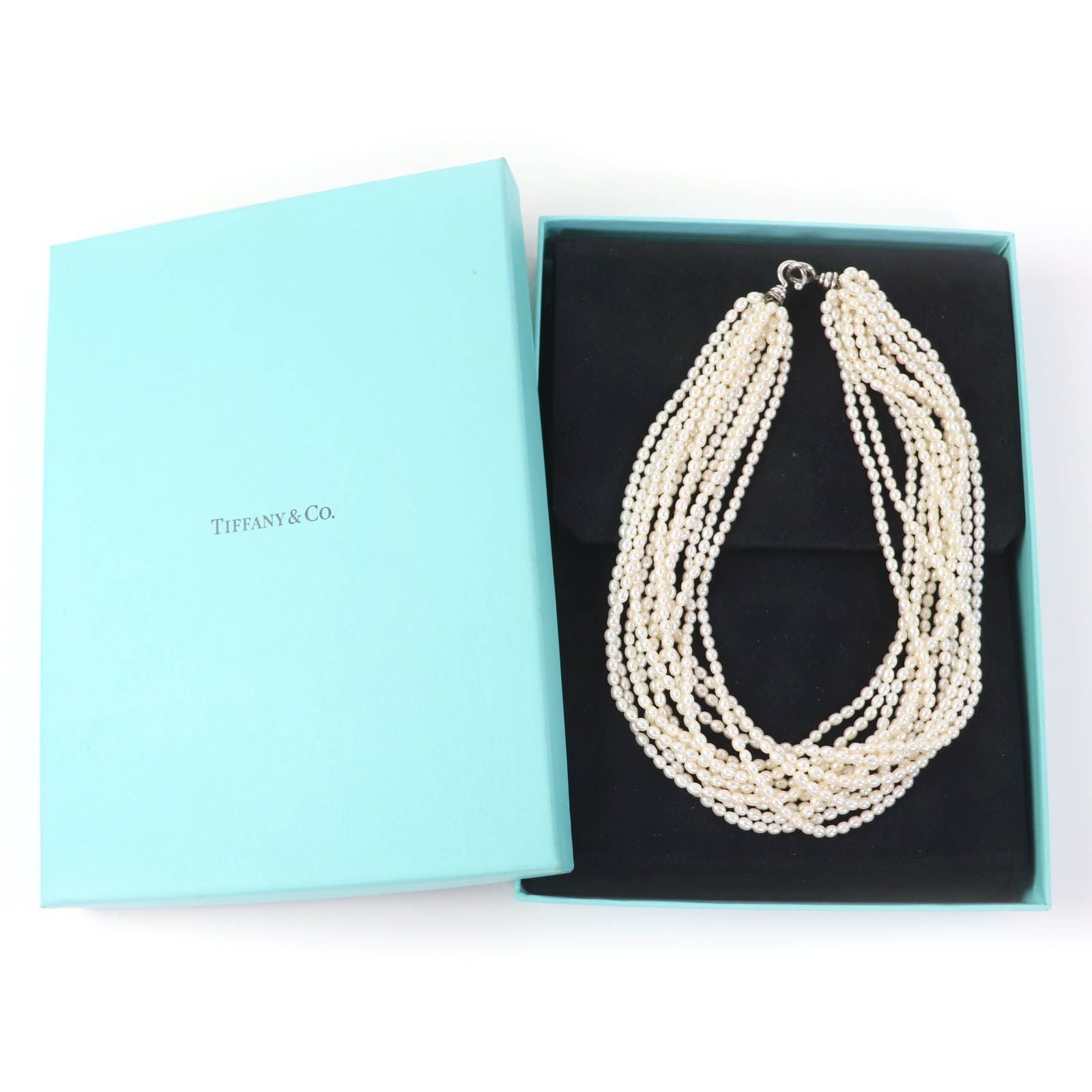 Tiffany & Co Torsade Necklace Pearl 925 White Silver — view 2