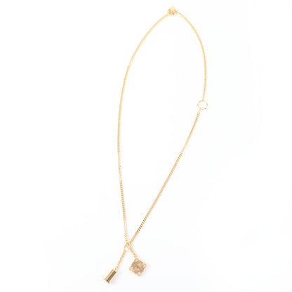 Loewe Anagram Cube Chain Necklace Pendant Gold — view 3