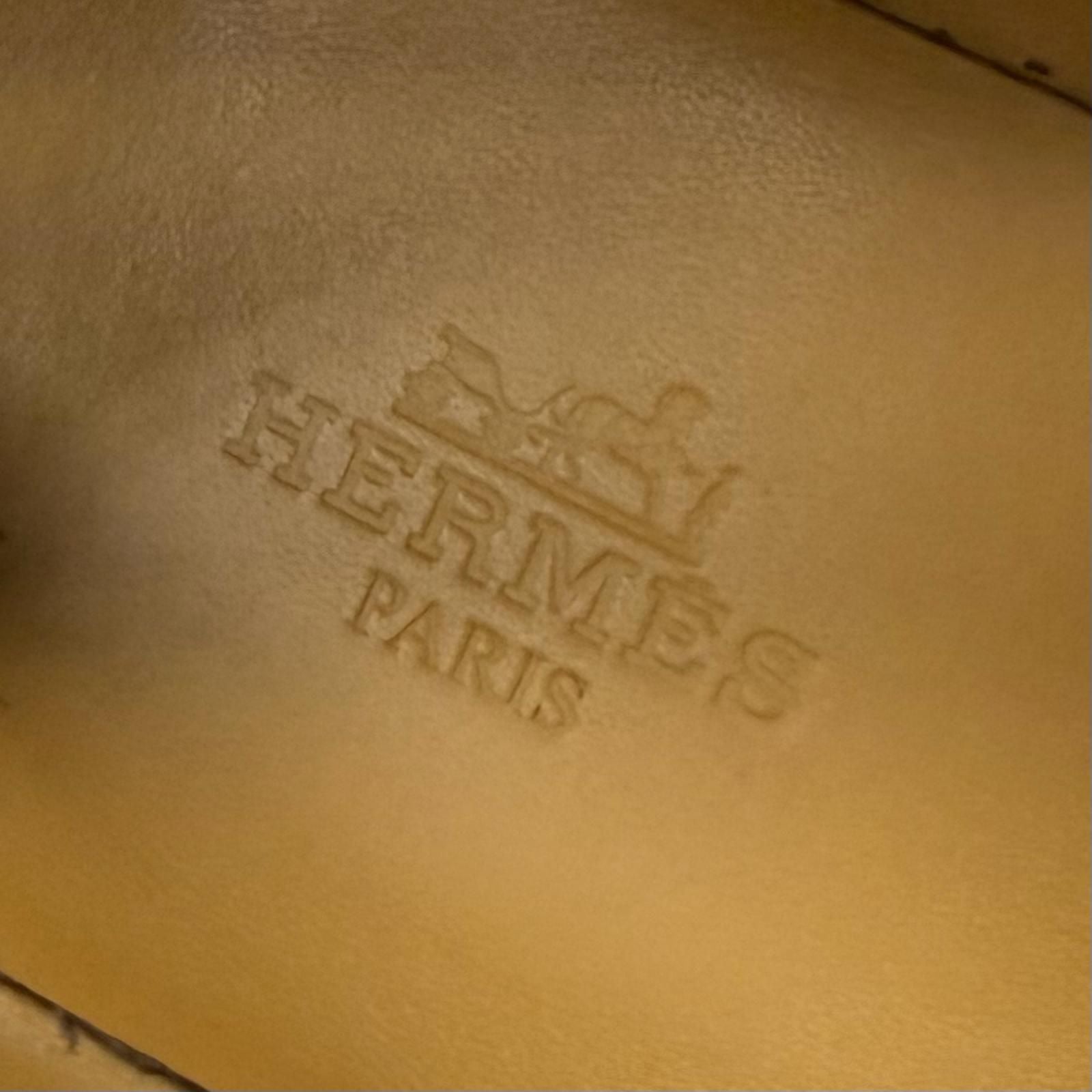 Hermes Moccasins Icon Silver Kelly Leather Loafers Black — view 9