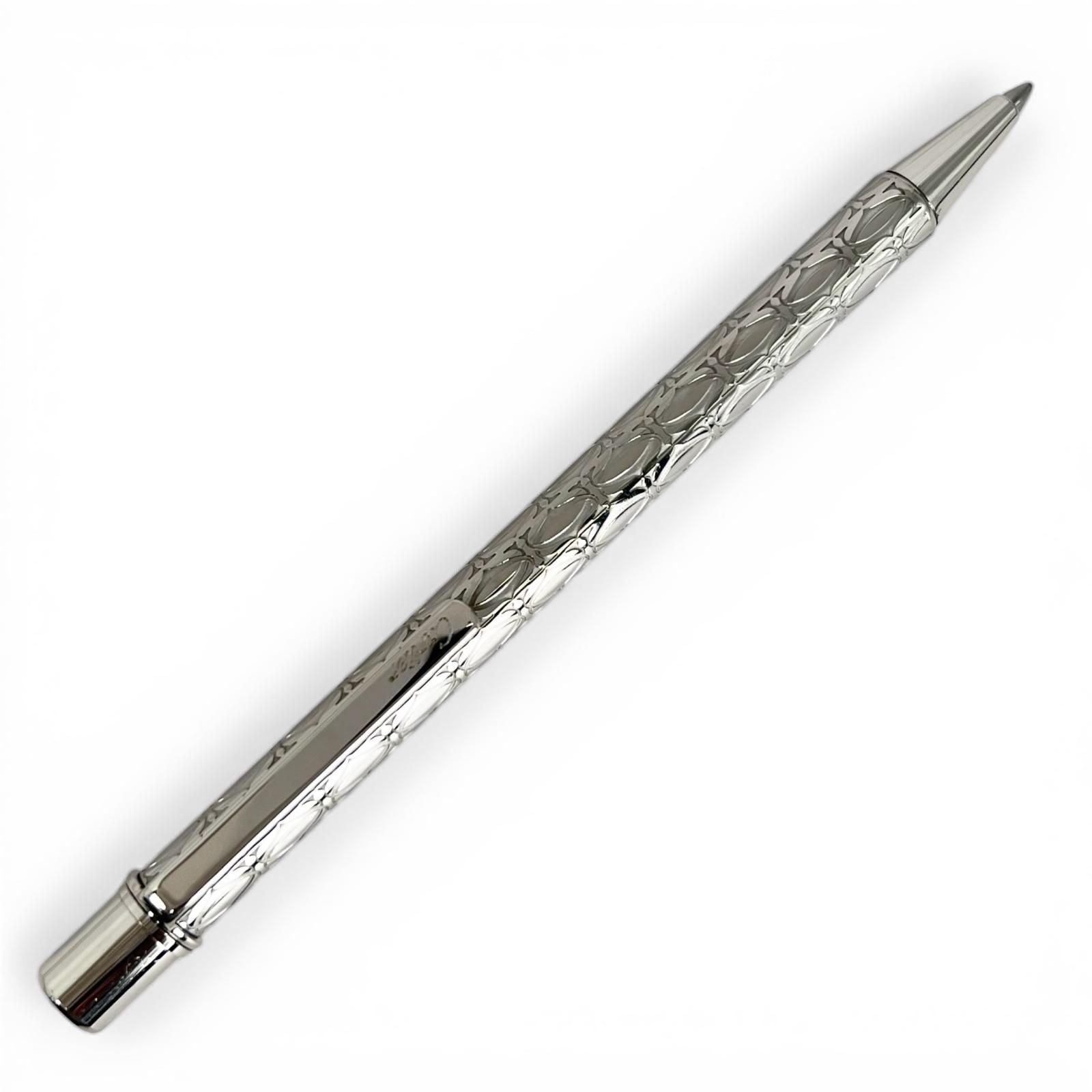 Cartier Happy Birthday 2C C de Cartier Twist Ballpoint Pen Silver — view 2