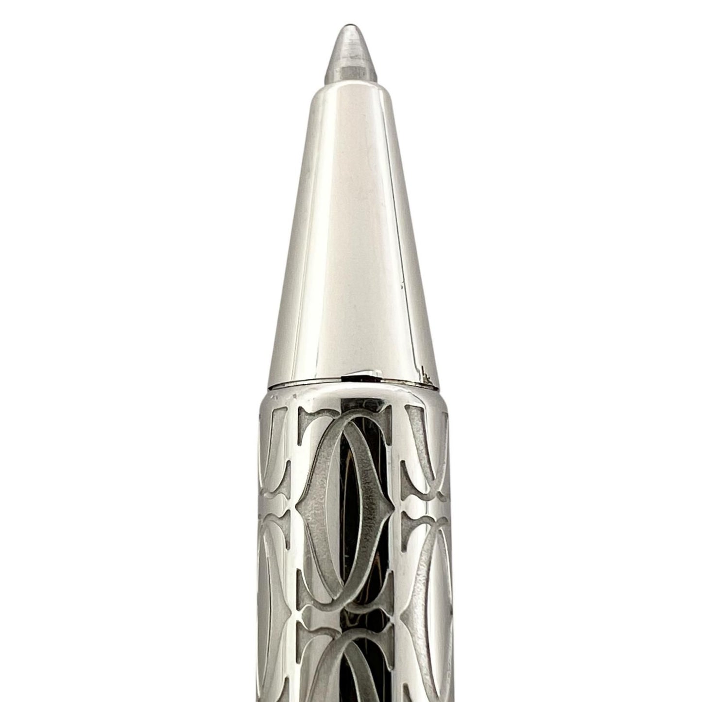 Cartier Happy Birthday 2C C de Cartier Twist Ballpoint Pen Silver — view 6