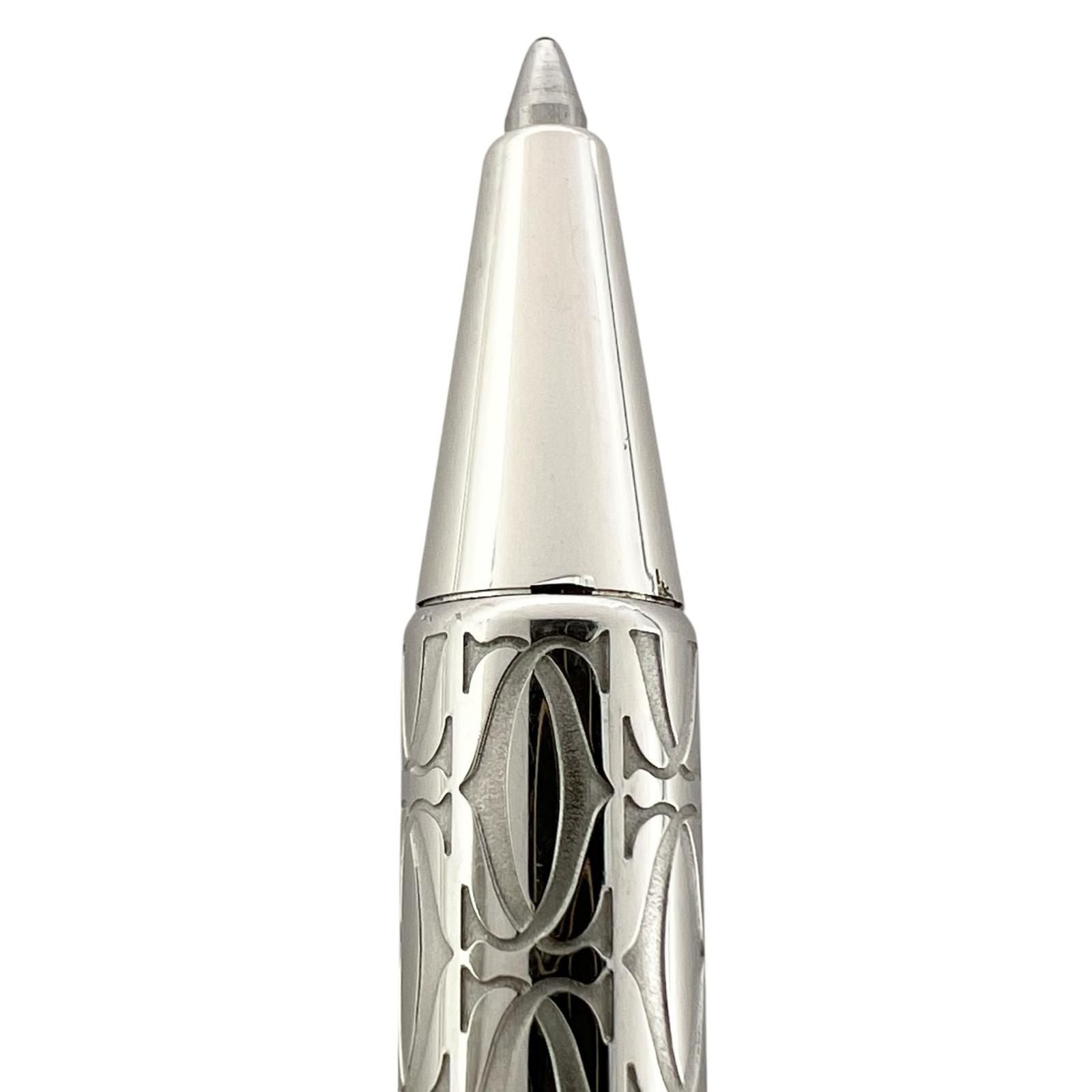 Cartier Happy Birthday 2C C de Cartier Twist Ballpoint Pen Silver — view 6