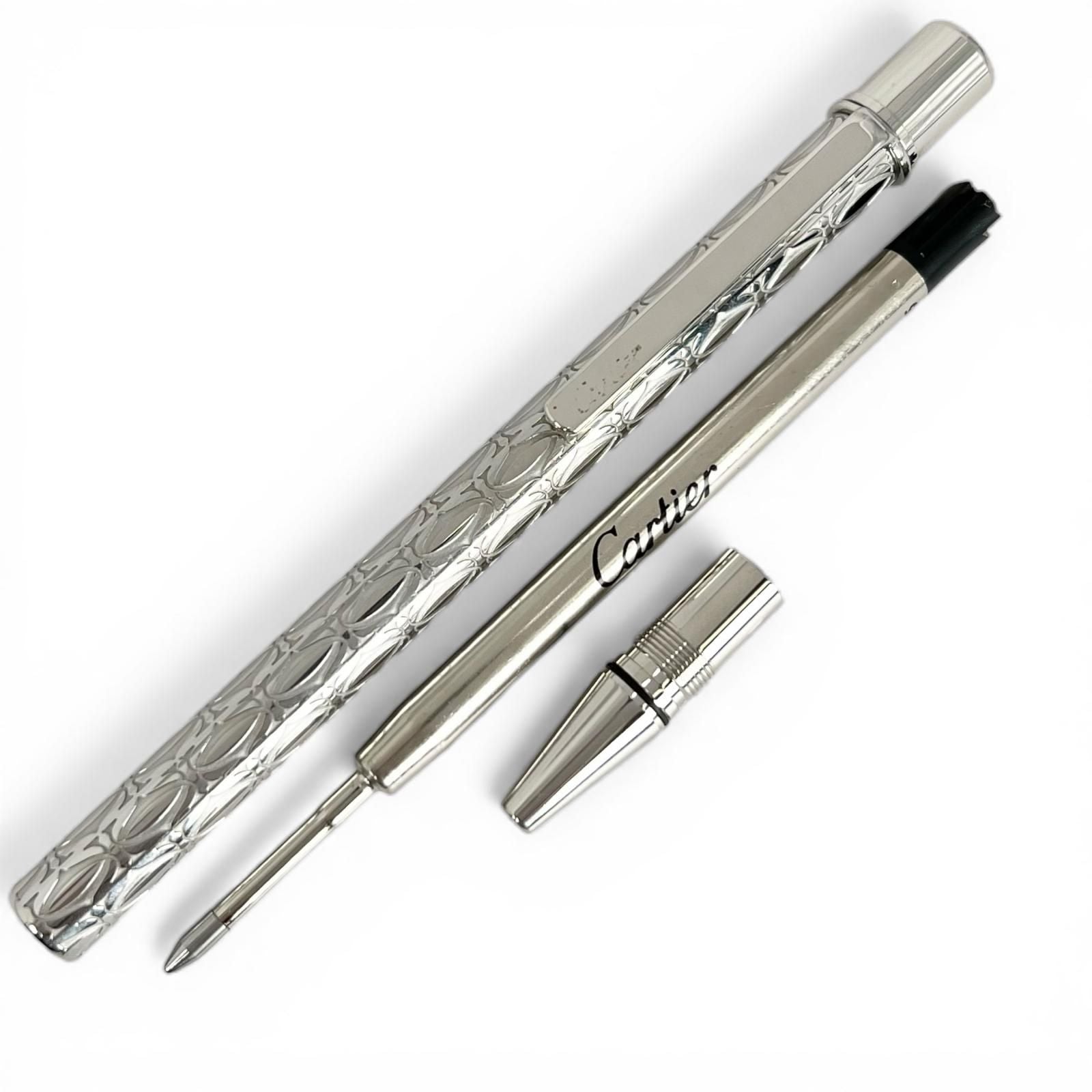 Cartier Happy Birthday 2C C de Cartier Twist Ballpoint Pen Silver — view 3