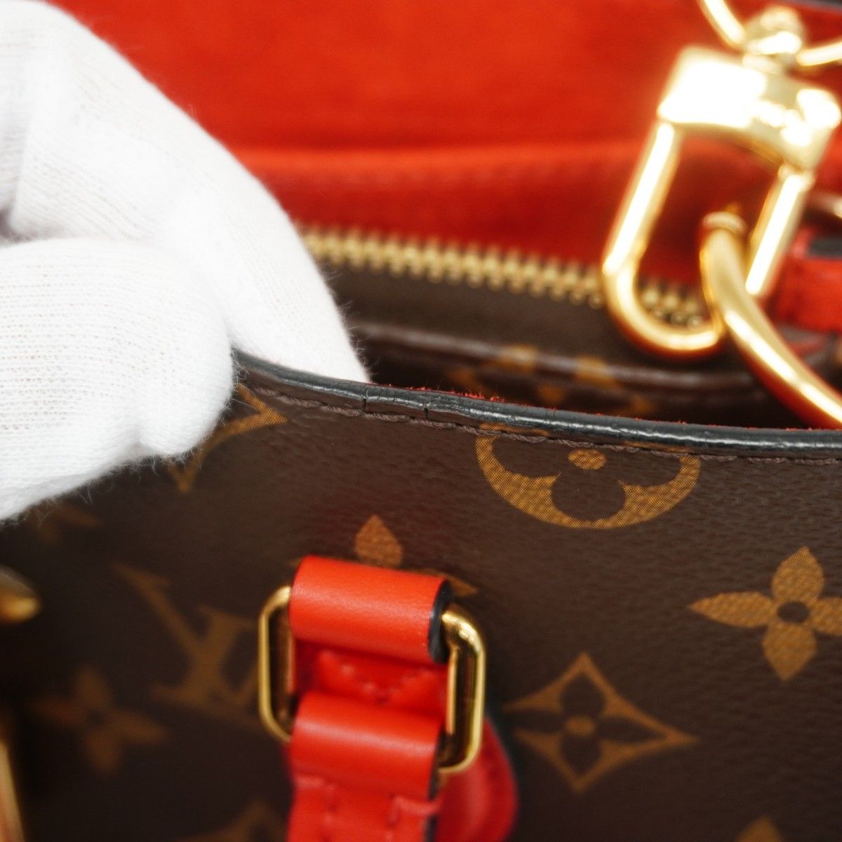 Louis Vuitton Handbag Monogram Flower Tote Coquelicot 2-Way — view 8