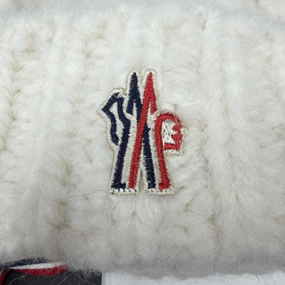 Moncler Grenoble Berretto Tricot Alpaca Blend Logo Patch Cable Knit Cap Beanie — view 6