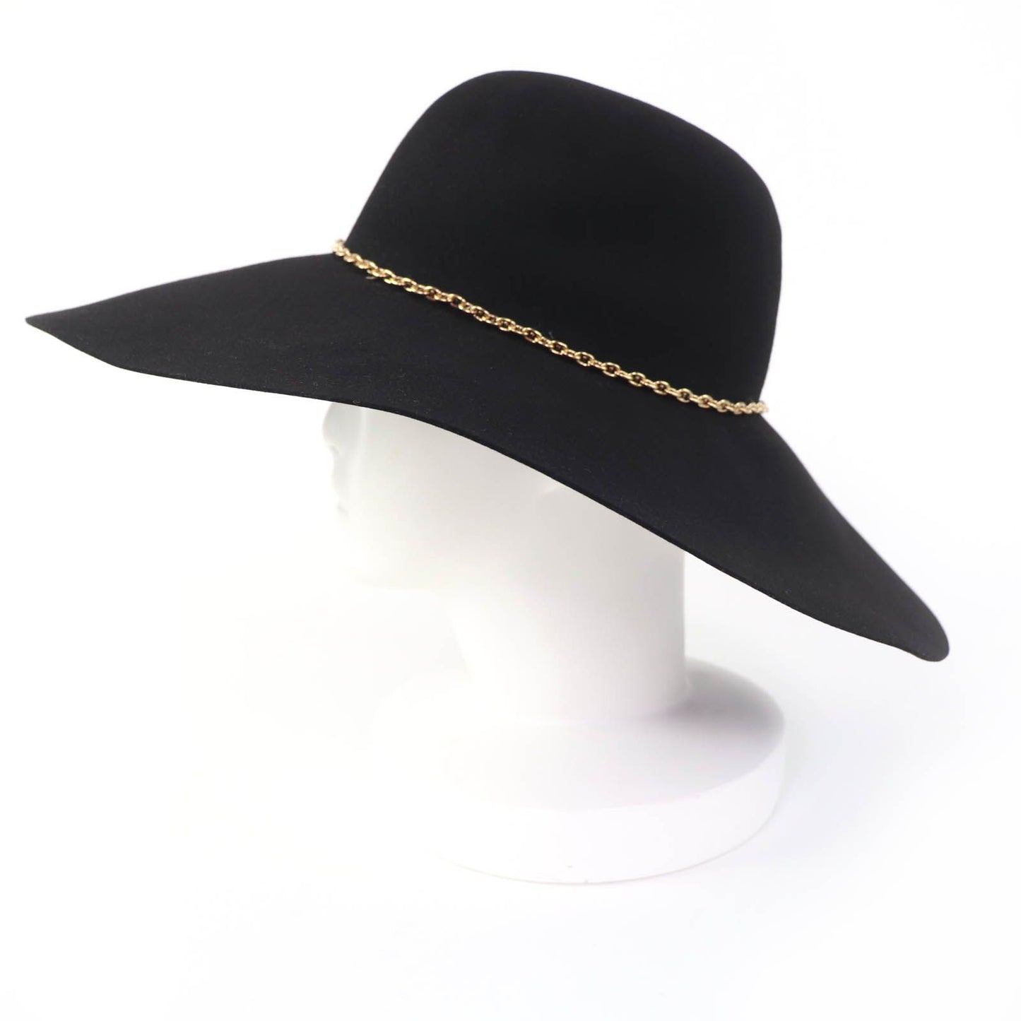 Hermes Gold Chaine D'ancre Beaver Felt Hat Black 57 — view 3