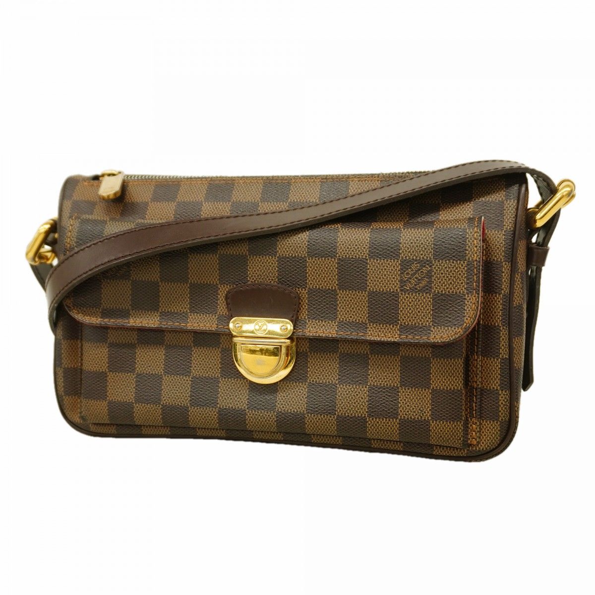 Louis Vuitton Shoulder Bag Damier Ravello GM Ebene