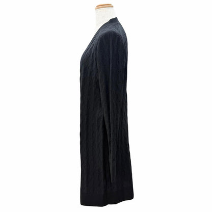 Hermes Cashmere Chaine D'ancre Pattern Knit Series Button Neck Long Sleeve Long — view 2