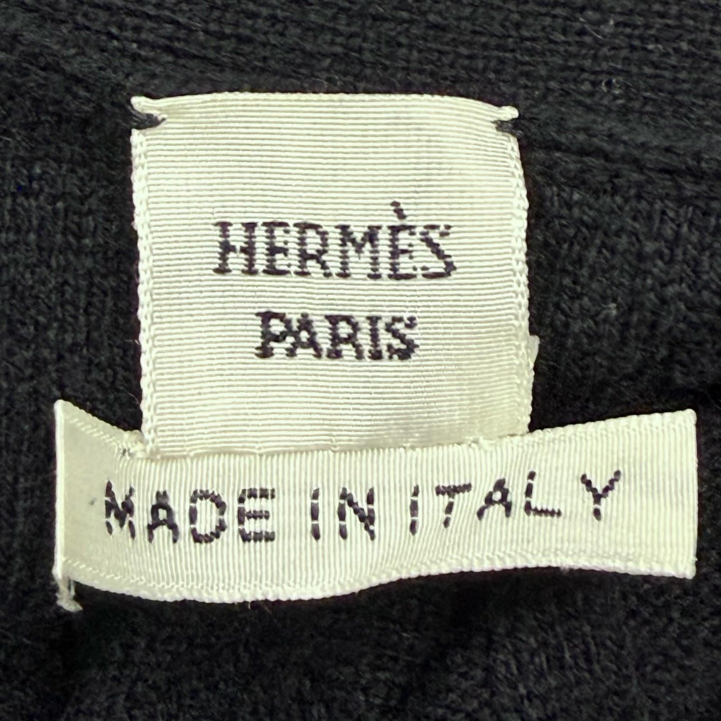 Hermes Cashmere Chaine D'ancre Pattern Knit Series Button Neck Long Sleeve Long — view 6