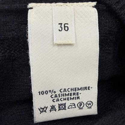 Hermes Cashmere Chaine D'ancre Pattern Knit Series Button Neck Long Sleeve Long — view 7