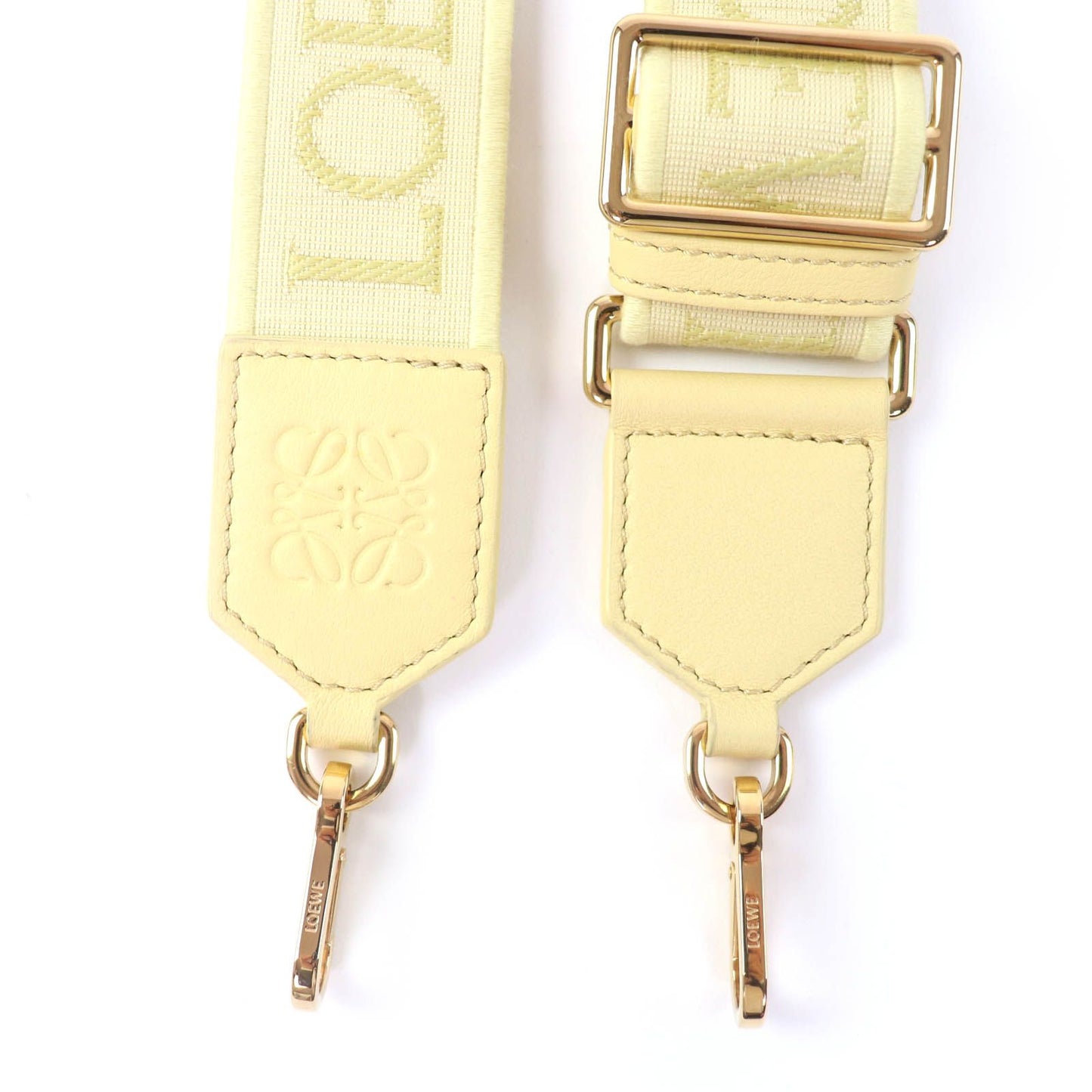 Loewe Leather Anagram Logo Shoulder Strap Yellow Gold — view 6
