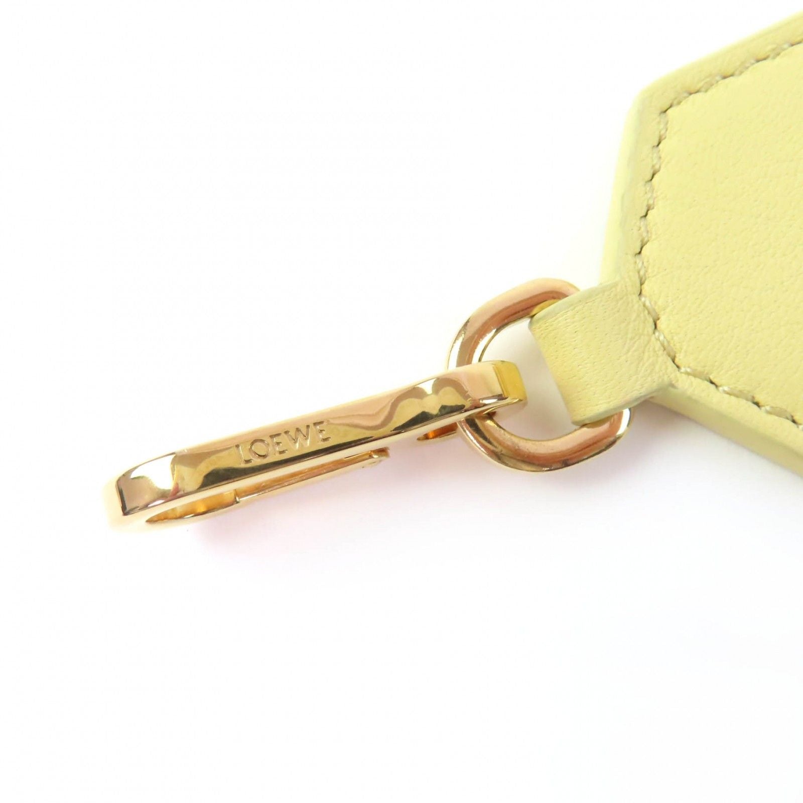 Loewe Leather Anagram Logo Shoulder Strap Yellow Gold — view 8