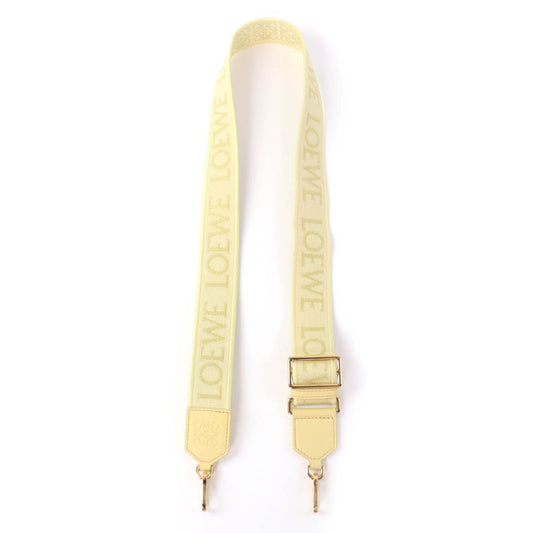 Loewe Leather Anagram Logo Shoulder Strap Yellow Gold