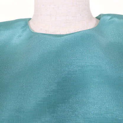 Gucci Cotton Back Zip Cropped Length Vest Blue 36 — view 4