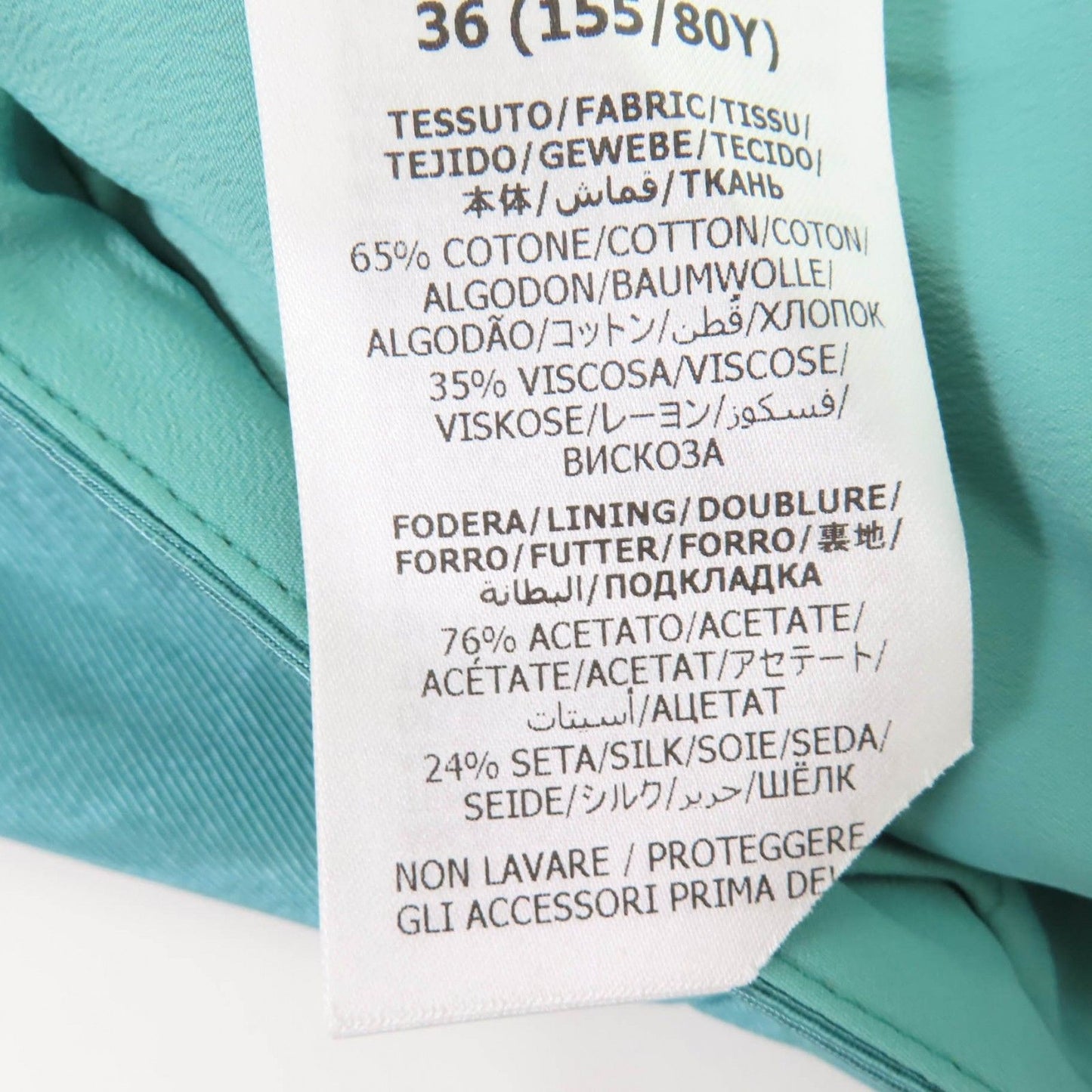 Gucci Cotton Back Zip Cropped Length Vest Blue 36 — view 9