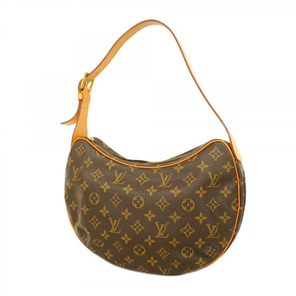 Louis Vuitton Shoulder Bag Monogram Croissant MM Brown