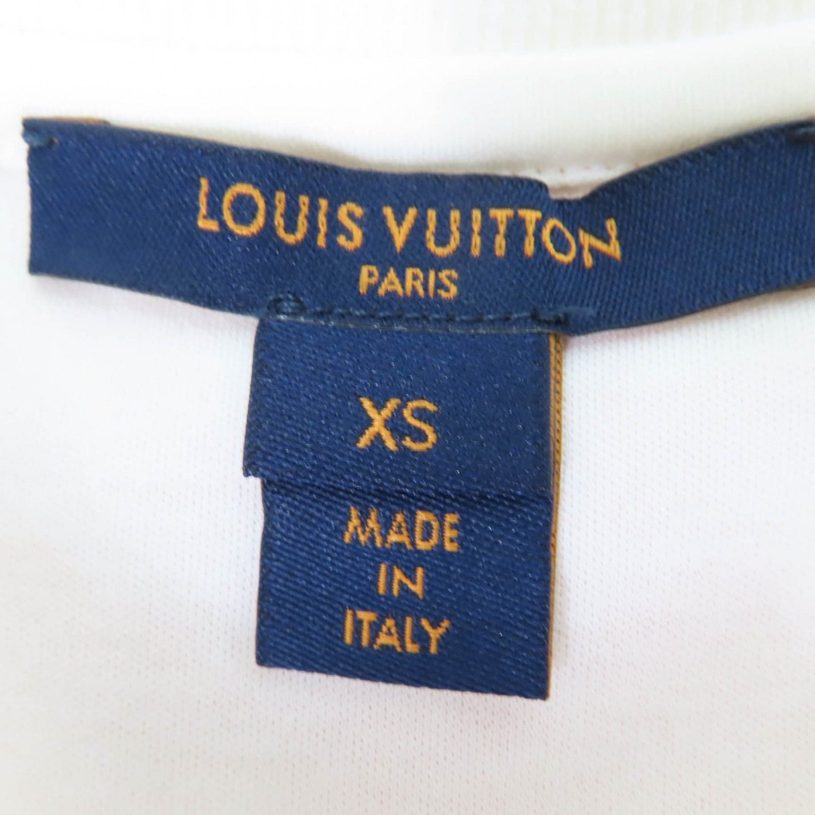 Louis Vuitton Sunrise Monogram Flounce Sleeve T-Shirt Cotton 100% Short Orange — view 6