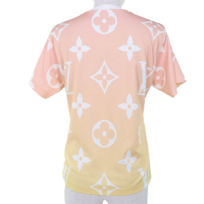 Louis Vuitton Sunrise Monogram Flounce Sleeve T-Shirt Cotton 100% Short Orange — view 3