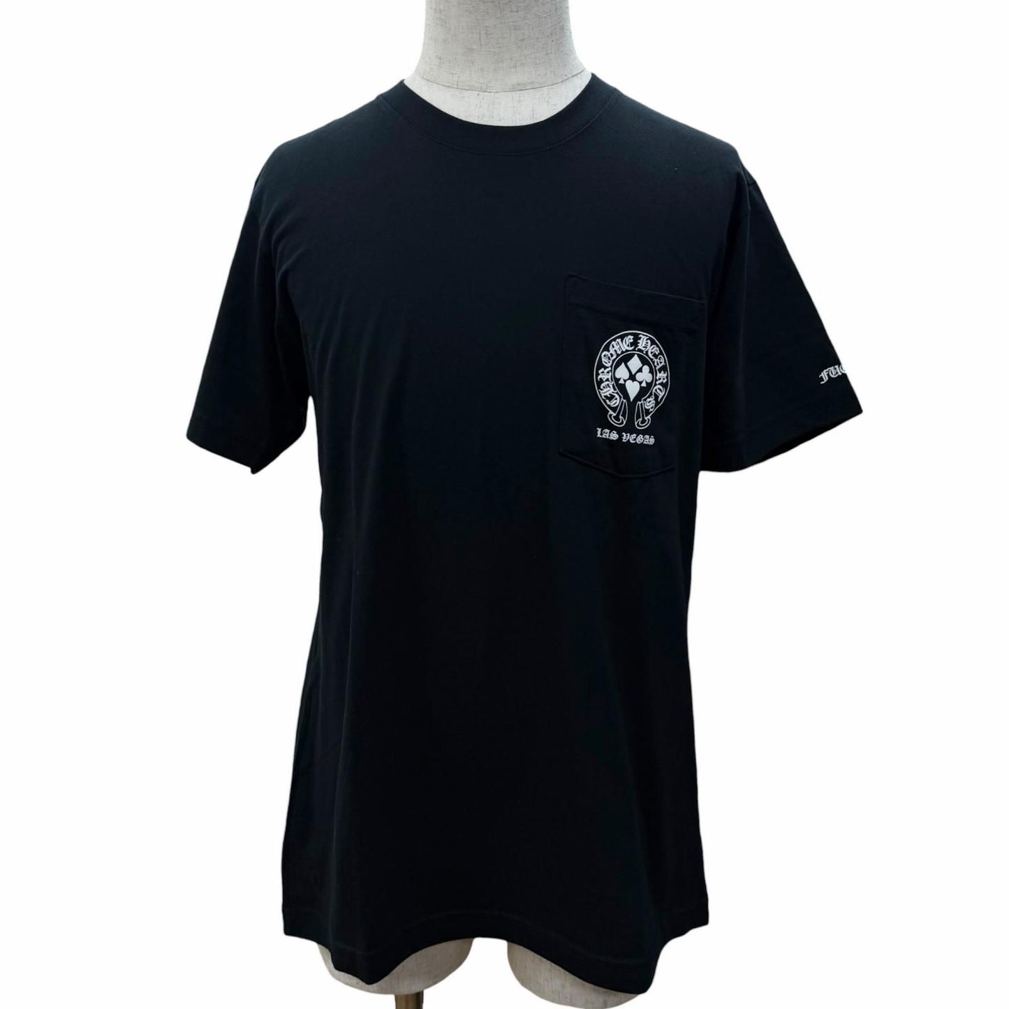 Chrome Hearts Cotton Horse Shoe Logo Print Lasvegas Limited Short Sleeve Pocket
