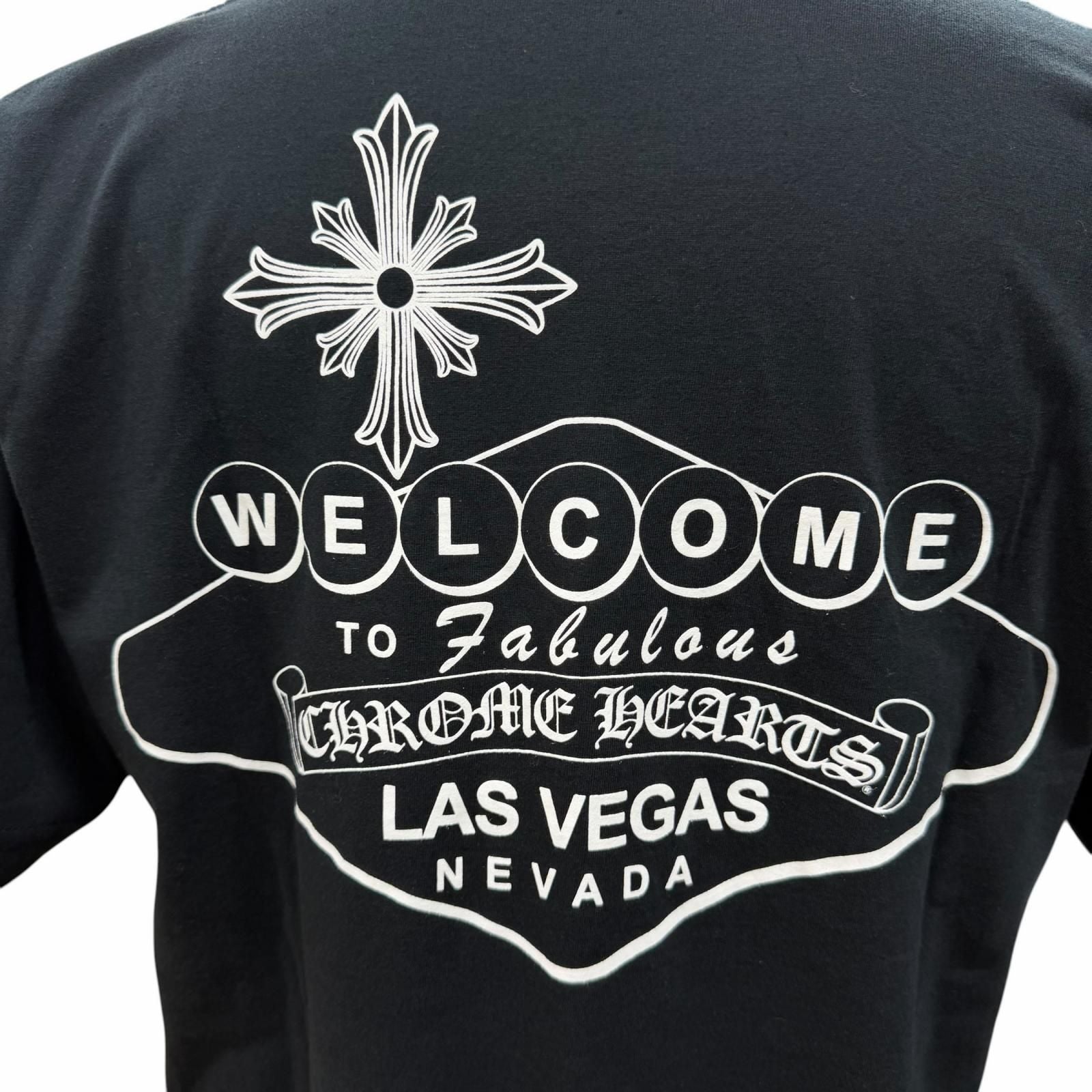 Chrome Hearts Cotton Horse Shoe Logo Print Lasvegas Limited Short Sleeve Pocket — view 6