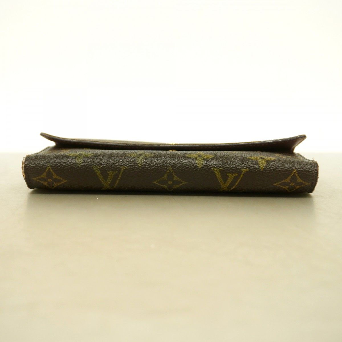Louis Vuitton Trifold Wallet Monogram Portefeuille International Brown — view 3