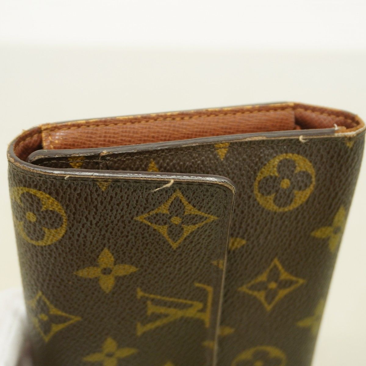Louis Vuitton Trifold Wallet Monogram Portefeuille International Brown — view 8